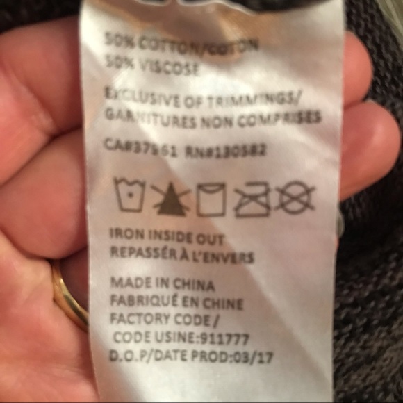 FIREFLY High Low Sweater Black/Grey Side Slits - Picture 8 of 9